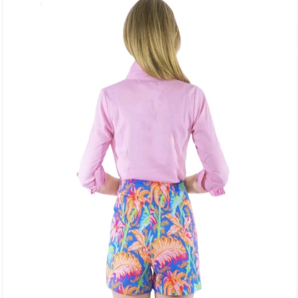 Gretchen Scott Designs Palm Palm Short Size Large NEW NWT Resort Tropical - Picture 2 of 10